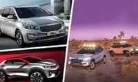 Kia Motors out in full force and laying down a sprawling display of products